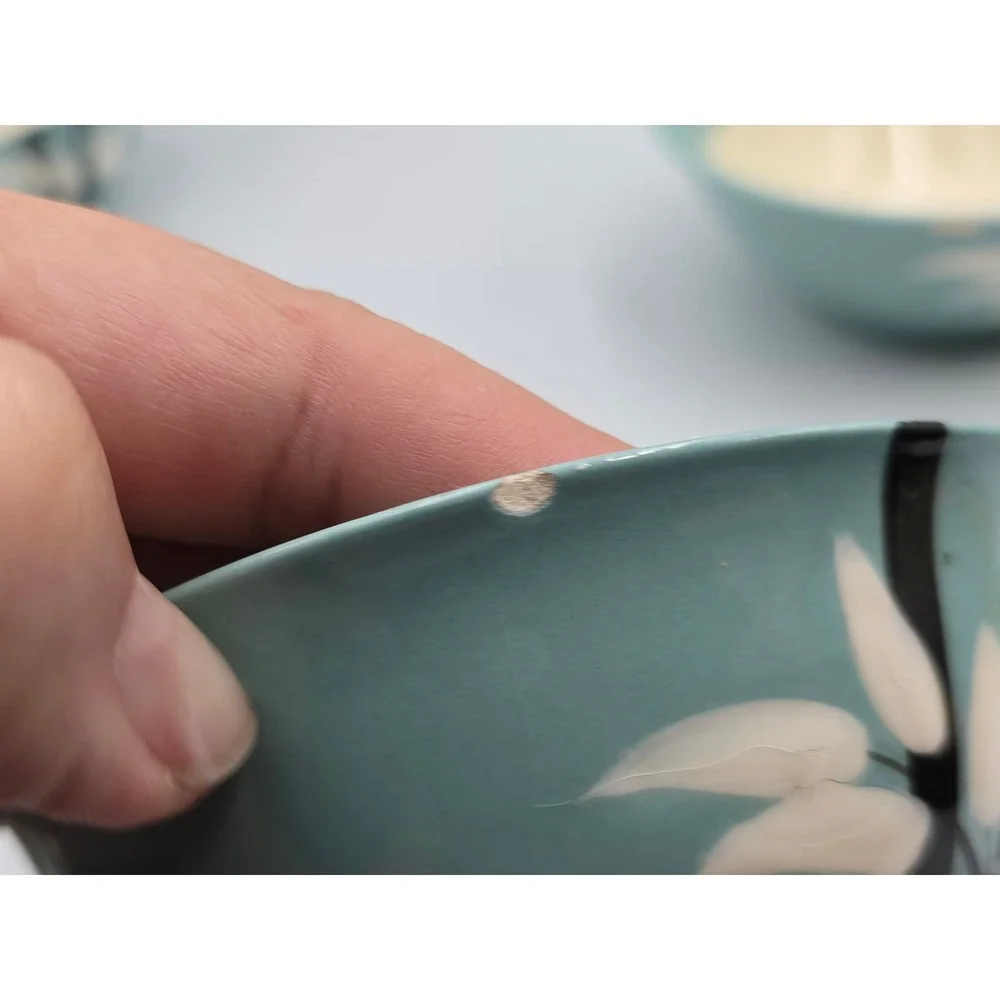 Weil Ware rims desserts leaves